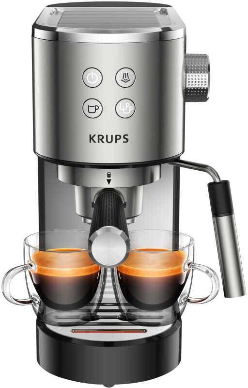 Krups Filterapparaat XP442C Virtuoso geïntegreerde kopjeswarmer automatische uitschakeling 2-kopjesfunctie
