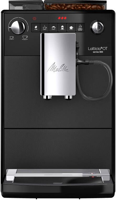 Melitta Volautomatisch koffiezetapparaat Latticia One Touch F300-100 zwart dubbele melkopschuiming + xl watertank & xl bonenreservoir - Foto 4