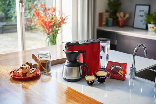 Philips Senseo Switch Koffiemachine HD6592 84 Pad- en Filterkoffiezetapparaat Automatische Uitschakeling Instelbare Intensiteit Incl Thermische Kan Rood - Foto 9