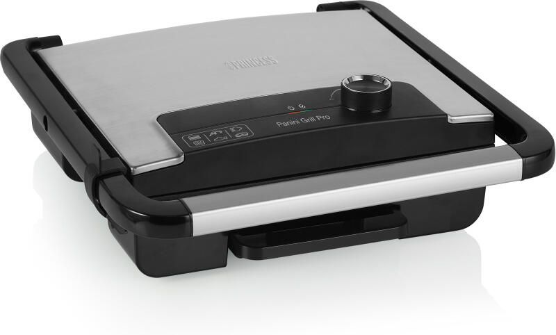 Princess Panini Grill Pro 112425 – Contactgrill groot 30 x 27cm Tosti apparaat Grill apparaat Zwevend bovendeksel – Regelbare thermostaat 2000W - Foto 2