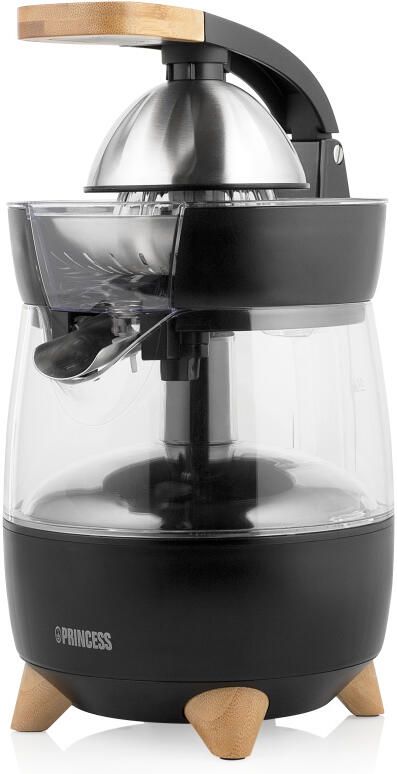 Princess Elektrische Citruspers Pure 201862 – Luxueus eigen design – 300 W – Zwart Bamboe - Foto 3