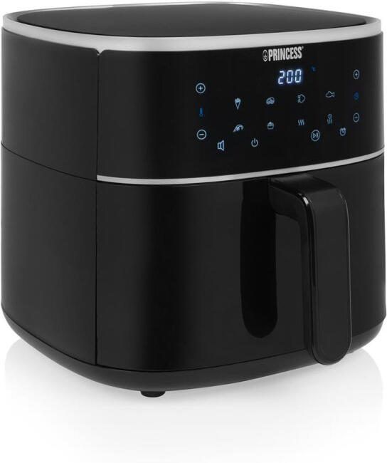 Princess Digitale Airfryer XL 182244 6 liter Groot PFAS vrij Heteluchtfriteuse Zwart Digital Touchscreen 8 Automatische Programma's Inclusief in hoogte verstelbaar Grillrack WK - Foto 3