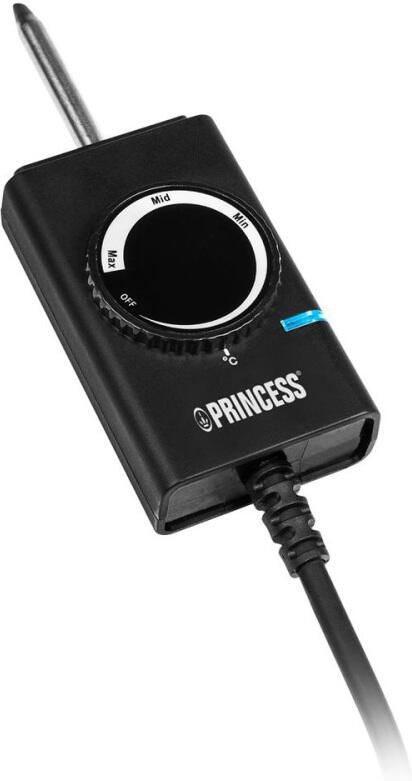 Princess 103026 Table Chef Pure Black- Gourmetplaat Bakplaat Grillplaat 50x25 cm 2200 Watt Regelbare thermostaat 2 meter snoer -Bamboe - Foto 2