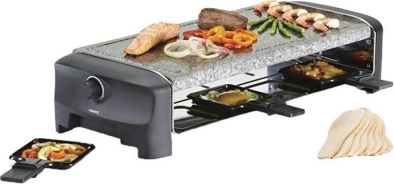 Princess Gourmetstel 162830 Steengrill & Raclette Party – 8 personen 42 x 21 cm 1300 Watt 2 meter snoer Regelbare thermostaat PFAS Vrij - Foto 2