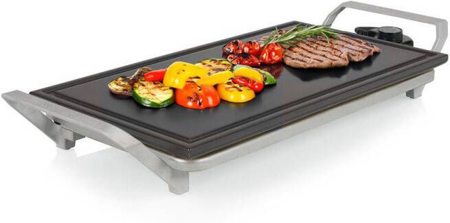 Princess 103150 Table Chef Premium Stone Grillplaat Bakplaat PFAS-vrij 46x26cm Gourmet 4 tot 6 personen 1500W Extra lang snoer