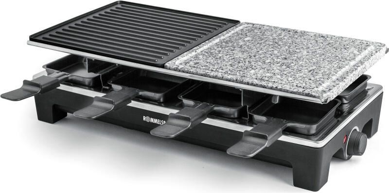 Rommelsbacher Raclettesteen & Gourmetset RCS1350 Met Granietplaat & Crêpevormpjes 8 personen 1350 Watt - Foto 3