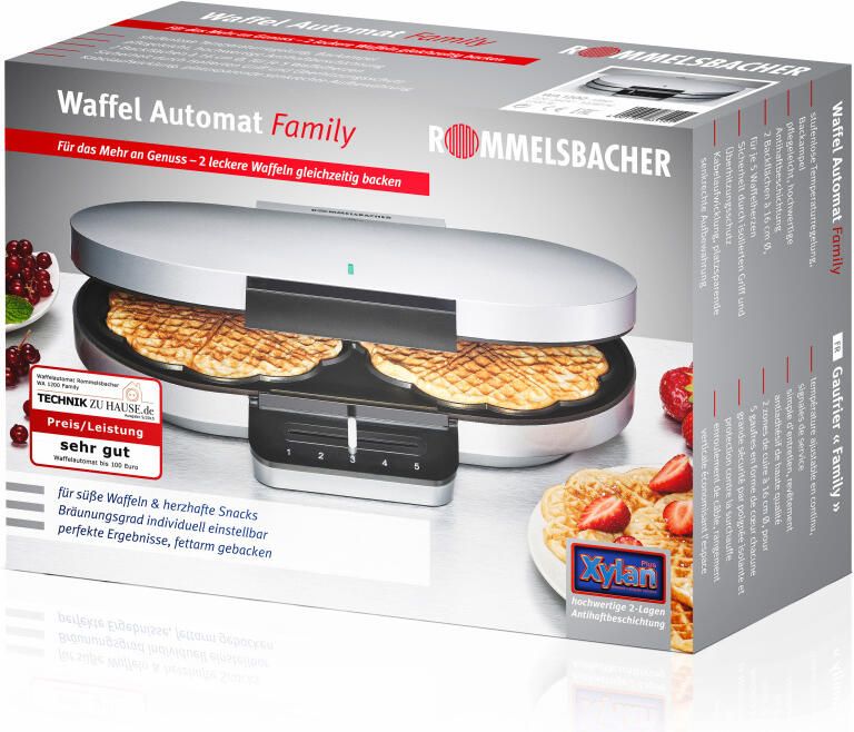Rommelsbacher WA 1200 Family Wafelijzer - Foto 2