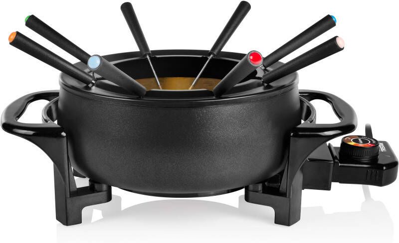 Tristar Fonduepan FO-1107 – Fondueset Elektrisch Voor 8 personen Fondue Zwart Geschikt voor kaas olie chocolade en bouillon Zwart - Foto 2