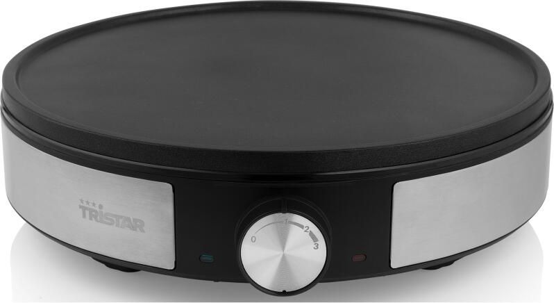 Tristar Crêpemaker BP-2638 Pannenkoekenmaker 30 centimeter Regelbare Thermostaat Inclusief accessoires RVS - Foto 4