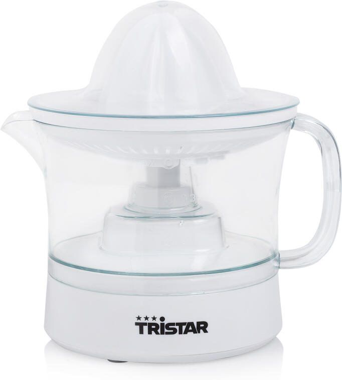 Tristar Citruspers CP-3005 Elektrische Citruspers met afneembare schenkkan Twee perskegels Met pulpfilter 0 5 liter Wit - Foto 3