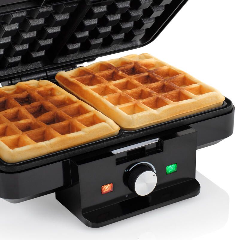 Tristar Wafelijzer WF-1165– Wafelmaker met Anti-aanbaklaag Voor 2 wafels Regelbare thermostaat en indicatielampje Zwart - Foto 2